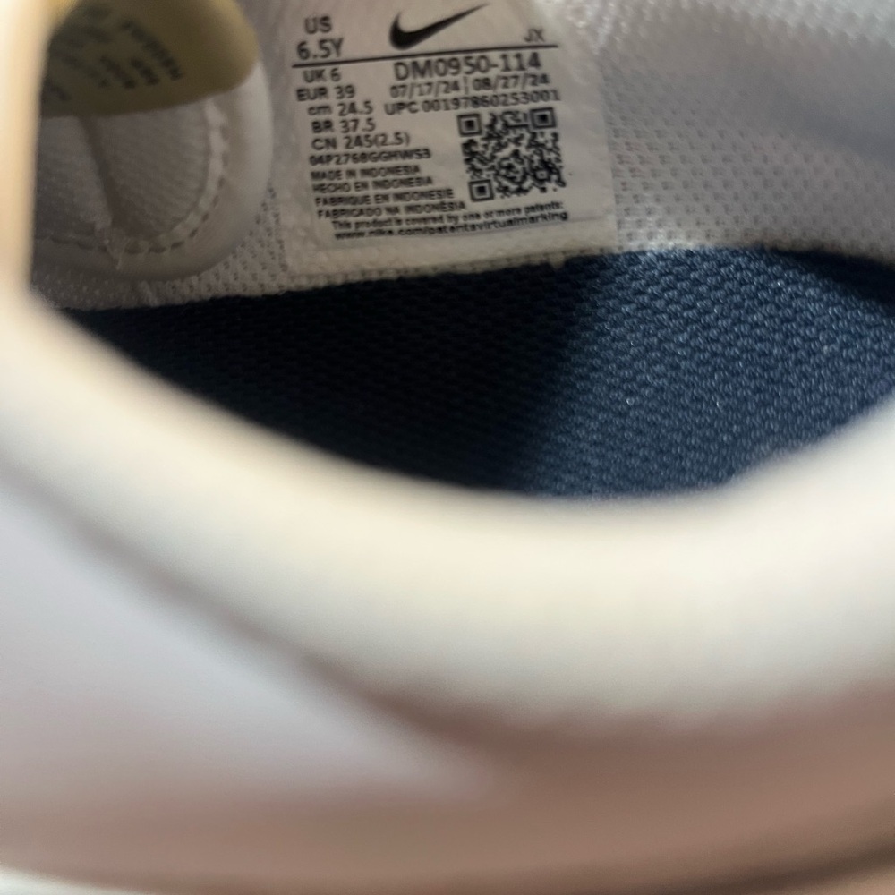 Nike Cortez GS White Thunder Blue Sneaker Size 6.5Y/Women 8 DM0950-1114​ - Picture 9 of 10